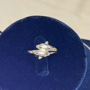 14k gold dolphin ring